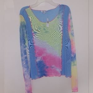 Mesh Long Sleeve Shirt